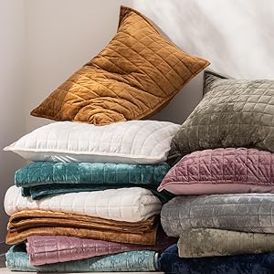 Luxury Velvet Set Full Queen Size, Lightweight Velvet Comforter Set, Oversized Bedspread Coverlet Quilted Bedding Set, with 2 Matching Pillow Shams, for All Season, Dusty Mauve Pink