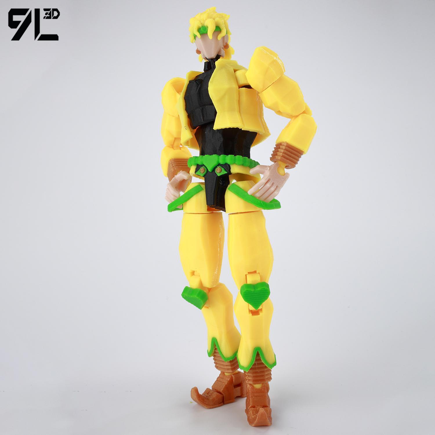 ​9L3D Lucky13 JoJo's Jotaro Kujo Action Figure Dummy13 with Star Platinum T13 Multi-Jointed 3D Printed Collectible Toys Titan13