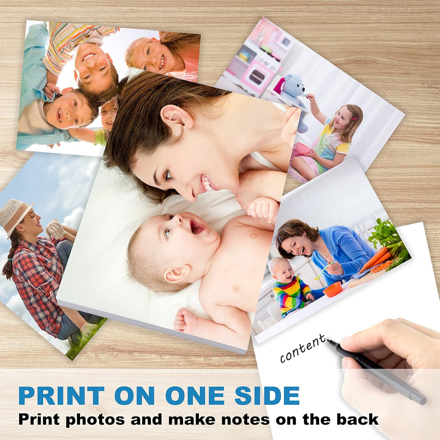 Photo Paper 8.5 x 11 Glossy 100 Sheets Compatible with Inkjet Printer Use DYE INK 200GSM