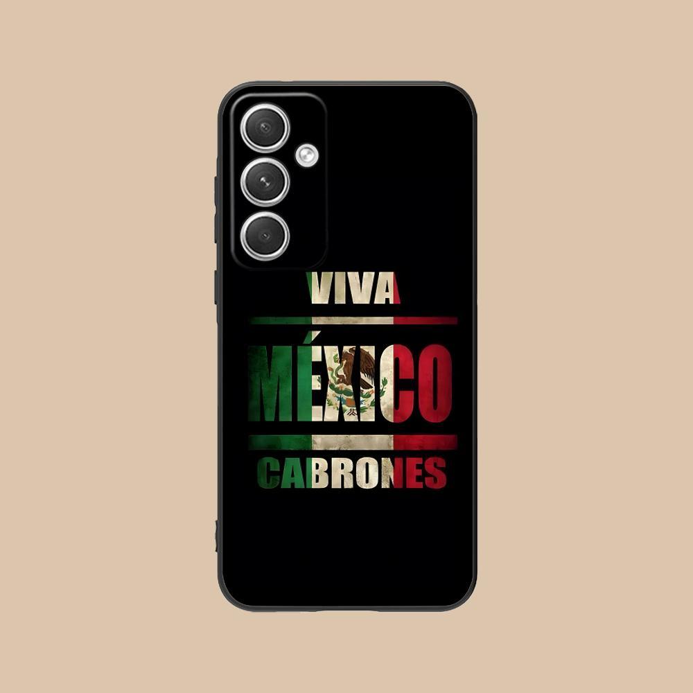 Mexico Flag Mobile Cell Phone Case for Samsung GalaxyS26 S25 S24 S23 S22 S21 A14 A15 A16 A35 Plus FE Ultra Colour Protective Cover