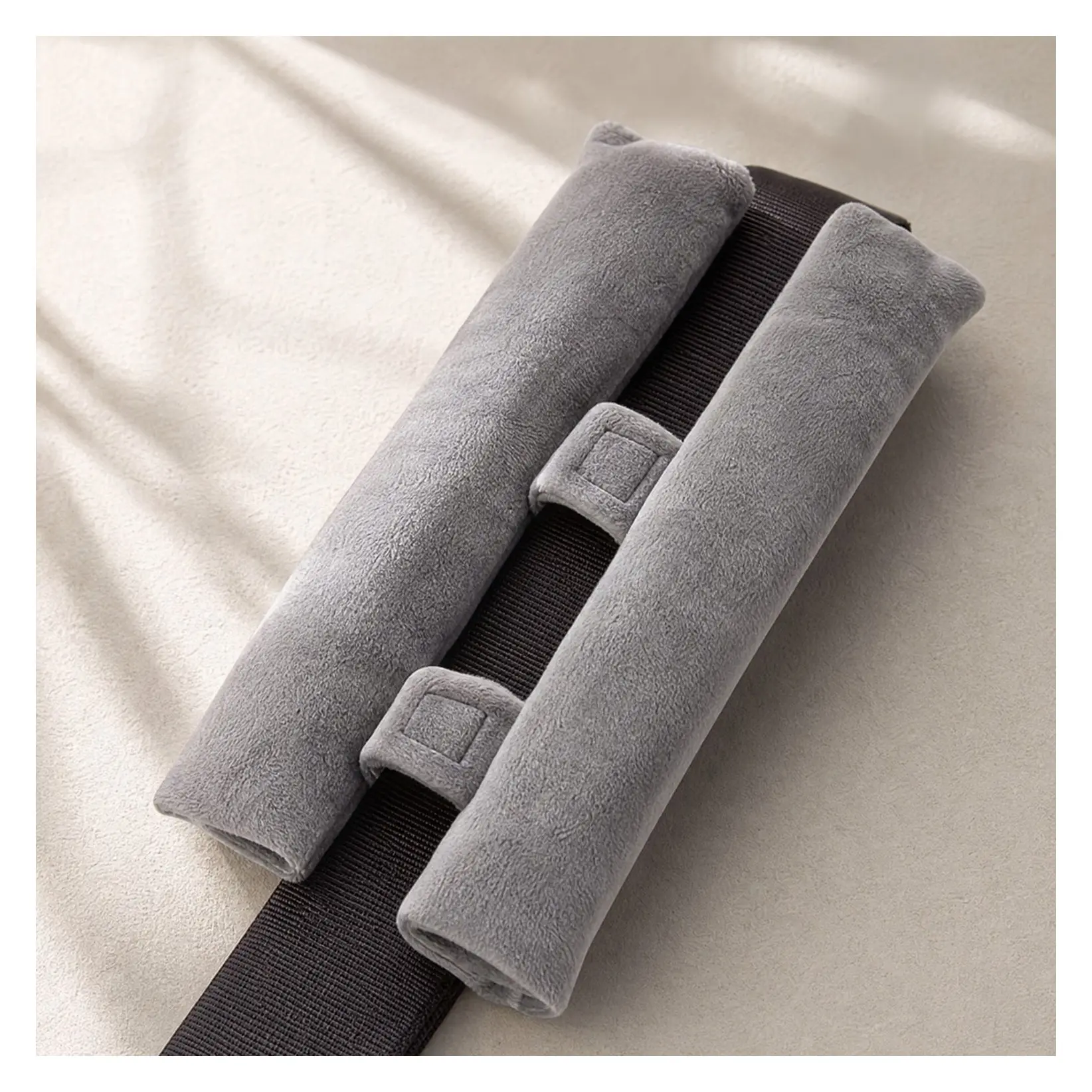 Seat Belt Pillow for Post-Surgery Recovery – Mastectomy, Heart Surgery, Chemo Port, Pacemaker, Bypass & Hysterectomy Support Cushion (Gray)Gift