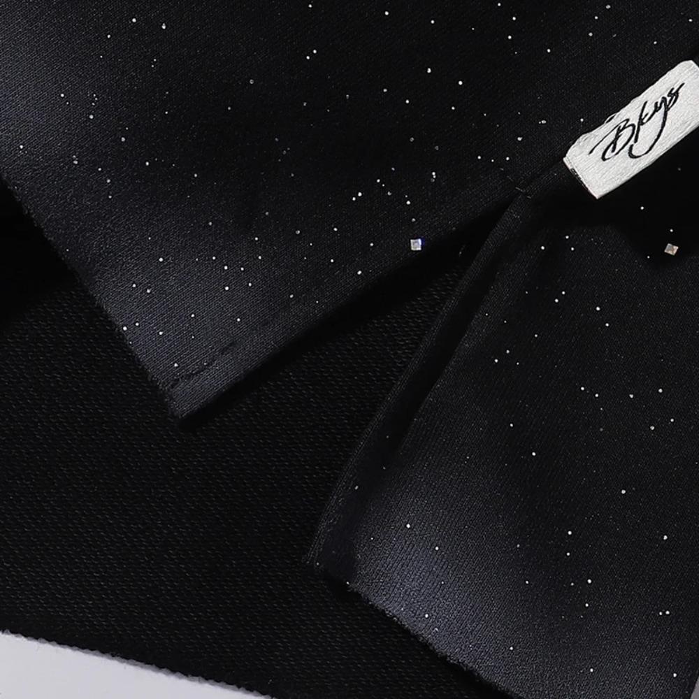 Retro Y2K BKYS Hip Hop Streetwear T-Shirt, Vintage Washed Heavyweight Bling Rhinestone Glitter Print, Loose Casual Unisex Cotton Short Sleeve Tee