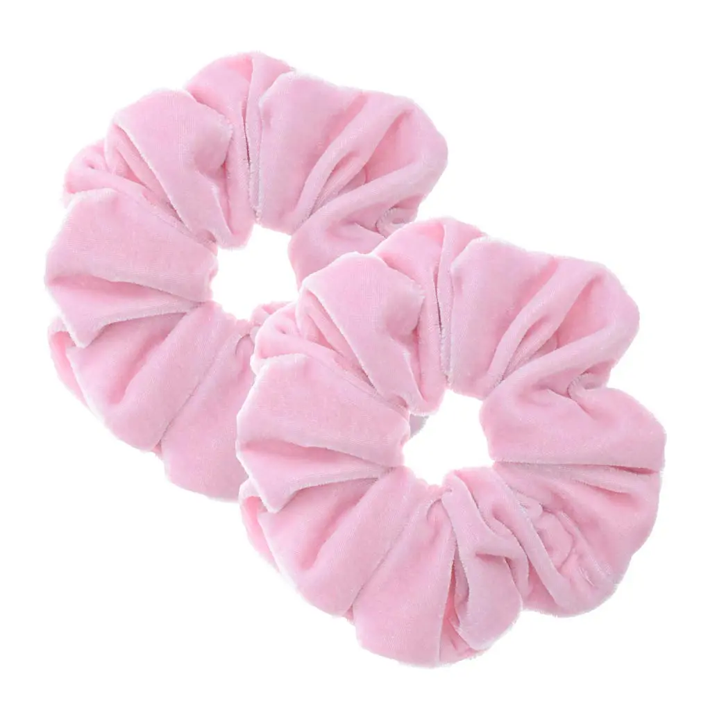 2 count  Color Large Size Scrunchies for Hair Women Hair Elastic Bands