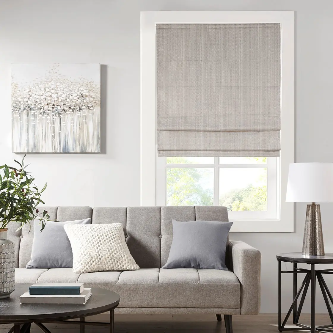 Nokaa Basketweave Room Darkening Cordless Roman Shade, Fabric Window Blind, Light Blocking, Thermal Insulated, Easy Install, for Living Room Bedroom Kitchen, 31x64 Inches, Taupe, Home Furniture and Household Product Search Terms for US Online Shop...