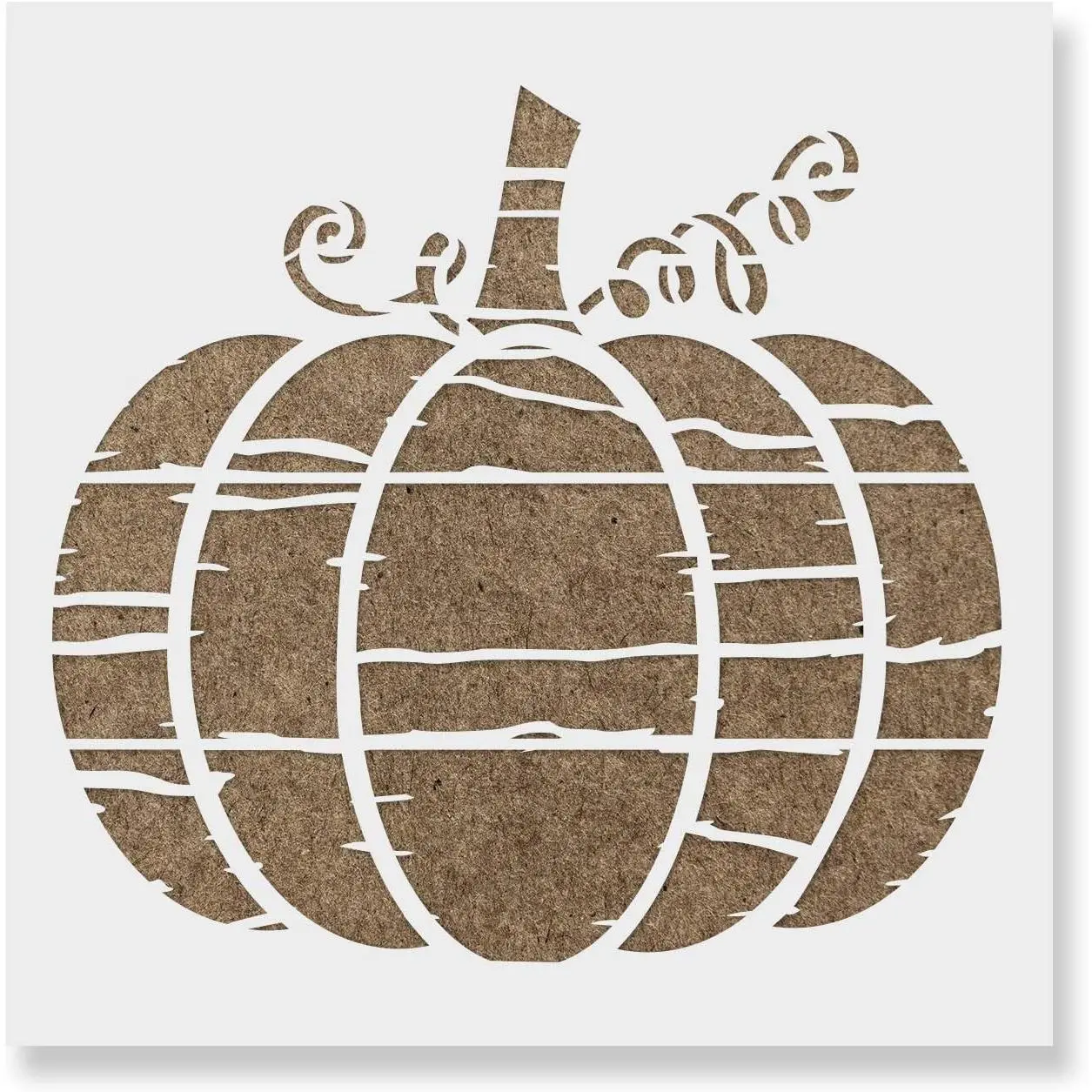 Distressed Pumpkin Stencil - Harvest-Themed Decor and Crafts, Fall Stencils