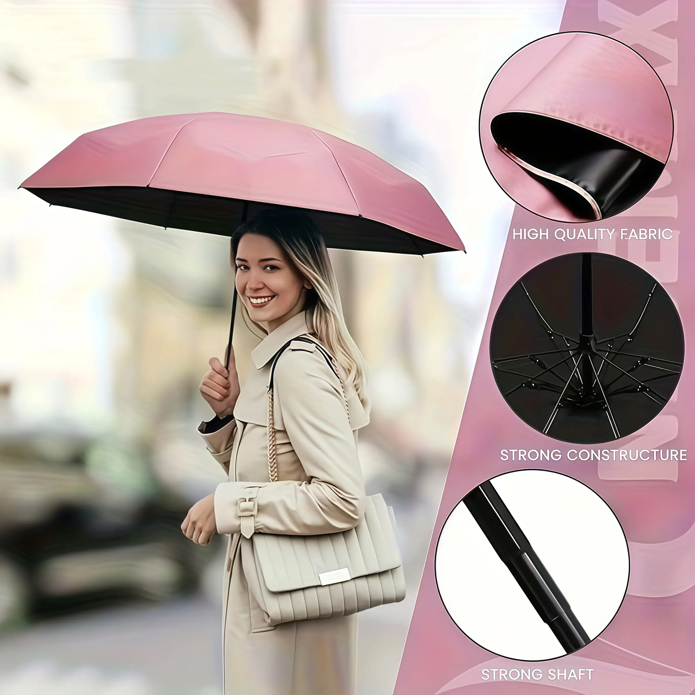 Mini Capsule Sunshade Umbrella, Portable Folding Umbrella with UV Protection, 6-Rib Structure, Lightweight, Handheld, Multiple Colors Available