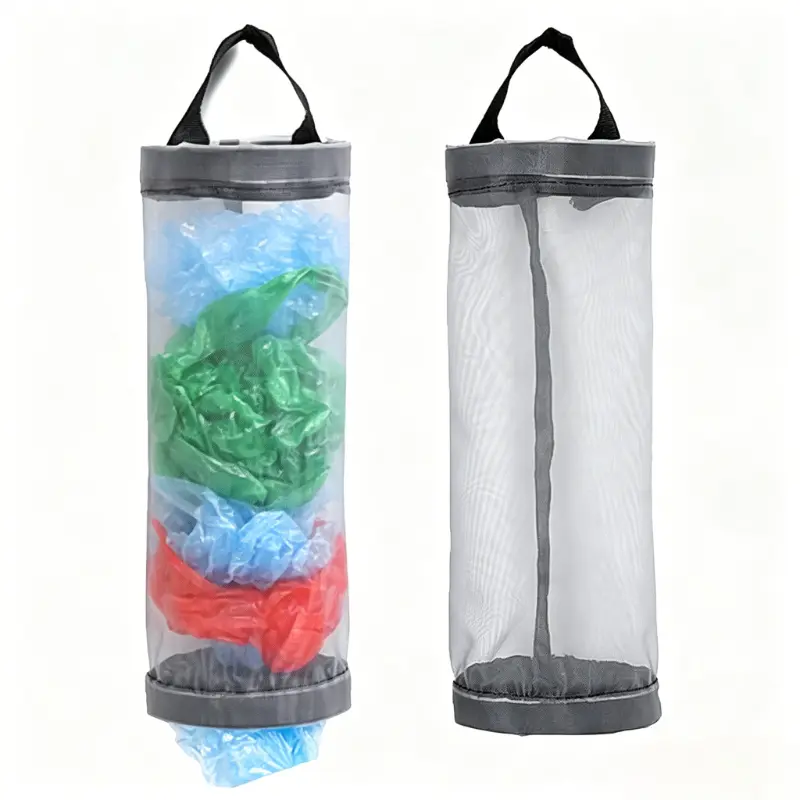 Gray Plastic Hanging Storage Bag - 1-Piece 38.5cm Plain General Home Supplies, Waterproof Hollow Breathable Wall-Mounted Organiser for Wardrobe Doors, Garage Organization Ideas & Small Household Items, Dustproof