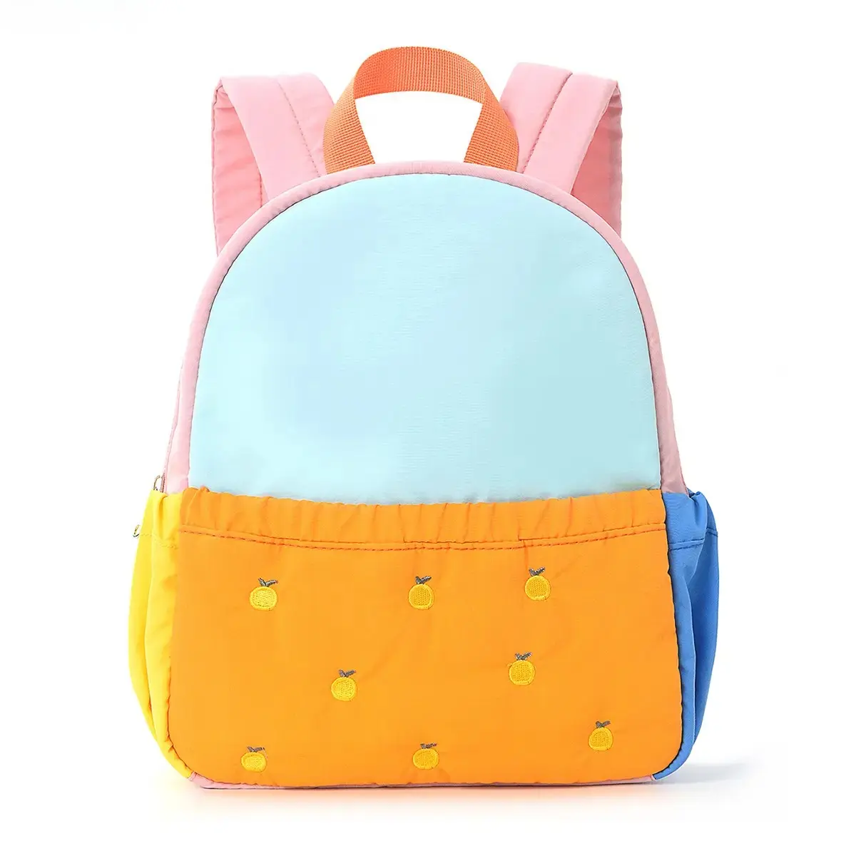 Toddler Backpack for Preschool Girls & Boys, Cute Lemon Embroidery Mini Kids Backpack with Soft Lightweight Design, Adjustable Straps, Spacious Pocket Bag for Daycare, School, Travel & Outdoor Activities sohochic