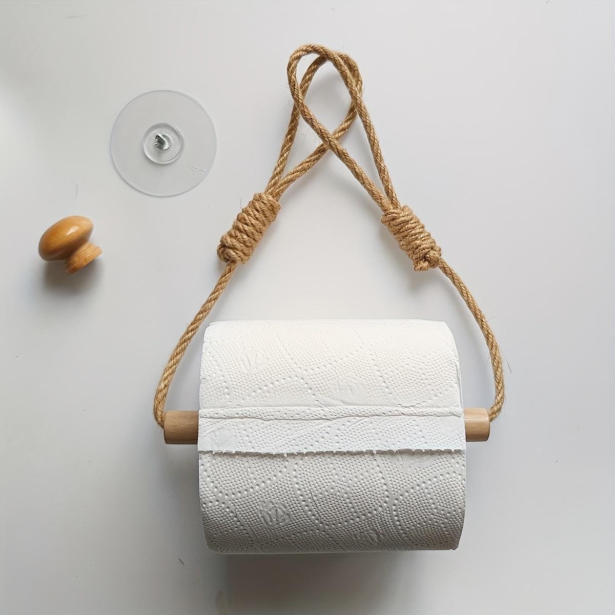 1pc Hanging Toilet Paper Rack, Toilet Roll Paper Holder, Decorative Tissue Dispenser Container, Bathroom Hanging Tissue Towel Hanger, Bathroom Accessories