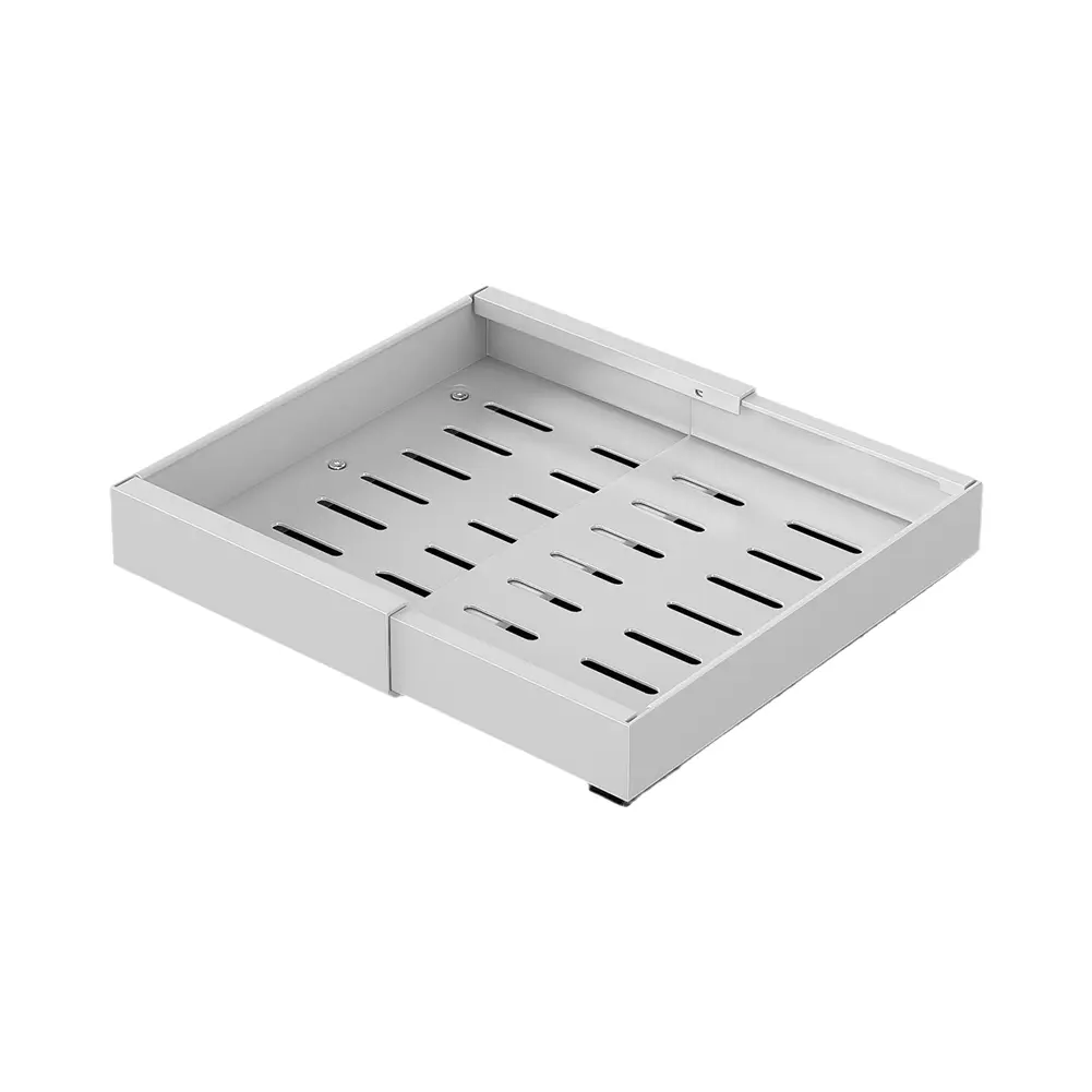Expandable Heavy Duty Pull-Out Cabinet Organizer – Adjustable Slide-Out Drawer for Kitchen, Pantry, or Bathroom – Space-Saving Sliding Storage Rack with Adhesive