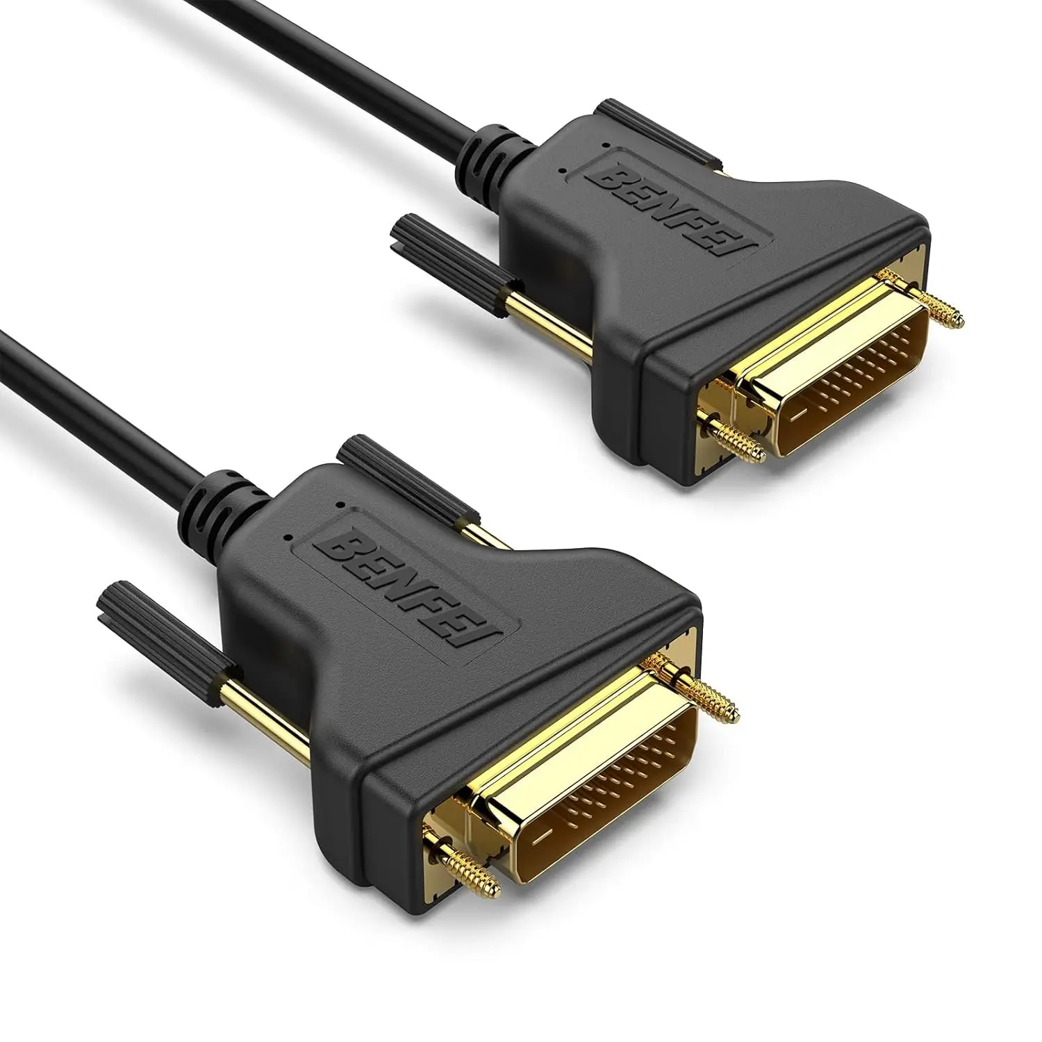 DVI to DVI Cable 1.8 Meter DVI-D 24+1 Gold Plated Cable, Dual Link Support High Resolution 2560x1600 for Gaming, DVD, Laptop, HDTV