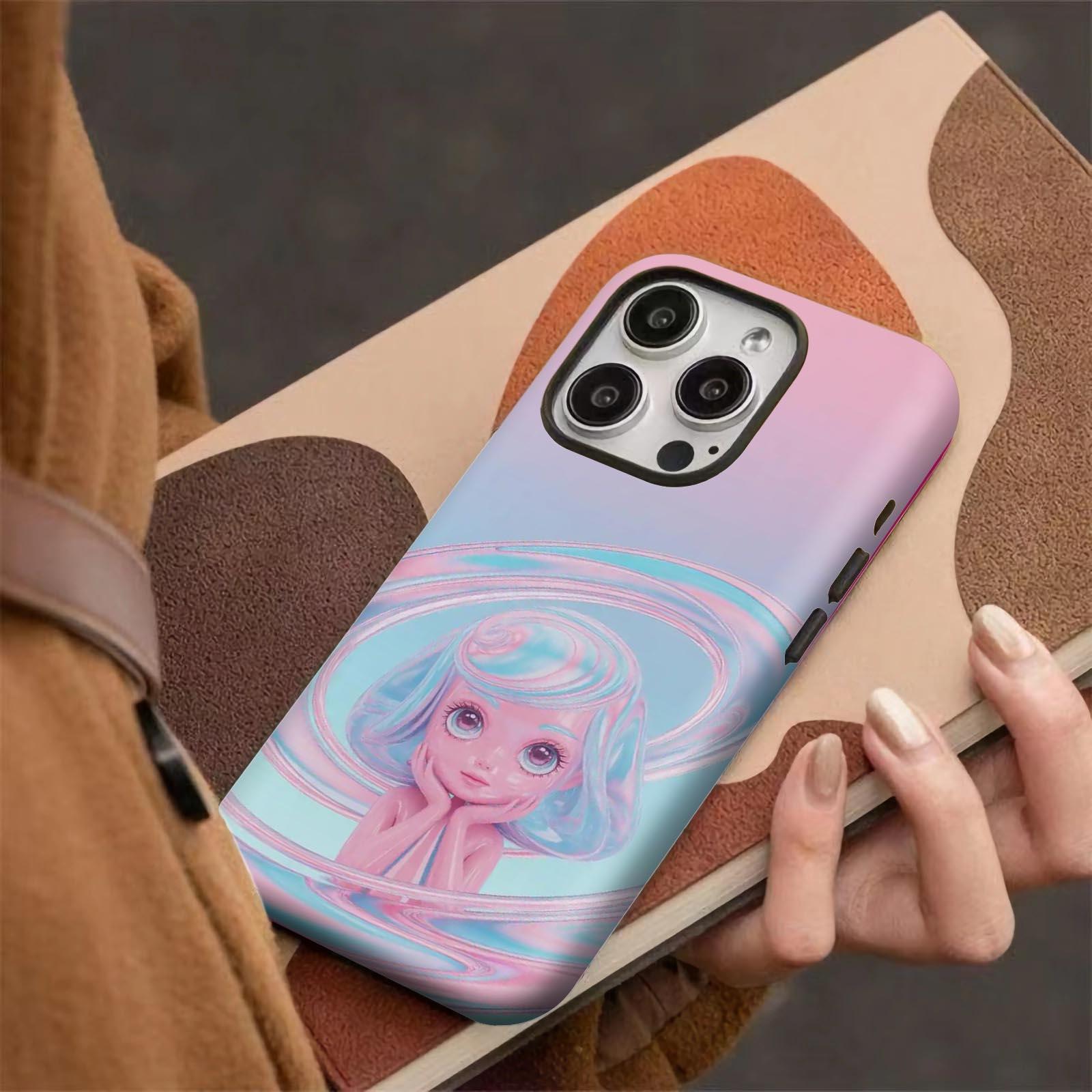 swirls, pastel, abstract Soft And Hard Two-In-One Film Printed Full Pattern Case For IPhone 16 15 14 13 1211 Pro Max Plus Phone Case