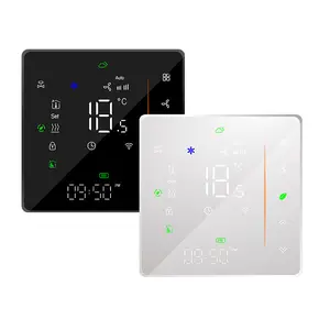 Smart WiFi Central Air Thermostat Wireless Fan Coil Control Panel for Indoor Air Conditioning Unit