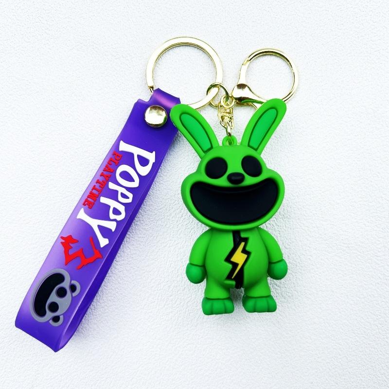 New Cross-Border Smiling Animals Poppy Keychain Smiling Critters Peripheral Pendant Cartoon Doll