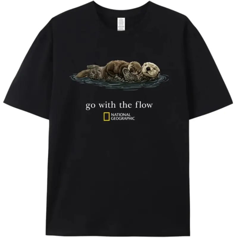 Women's Short-Sleeve National Geographic Top - Vintage Nature Exploration Graphic T-Shirt, Unisex Casual Streetwear, Adventure Lover Gift, Shortsleeve, Tshirt