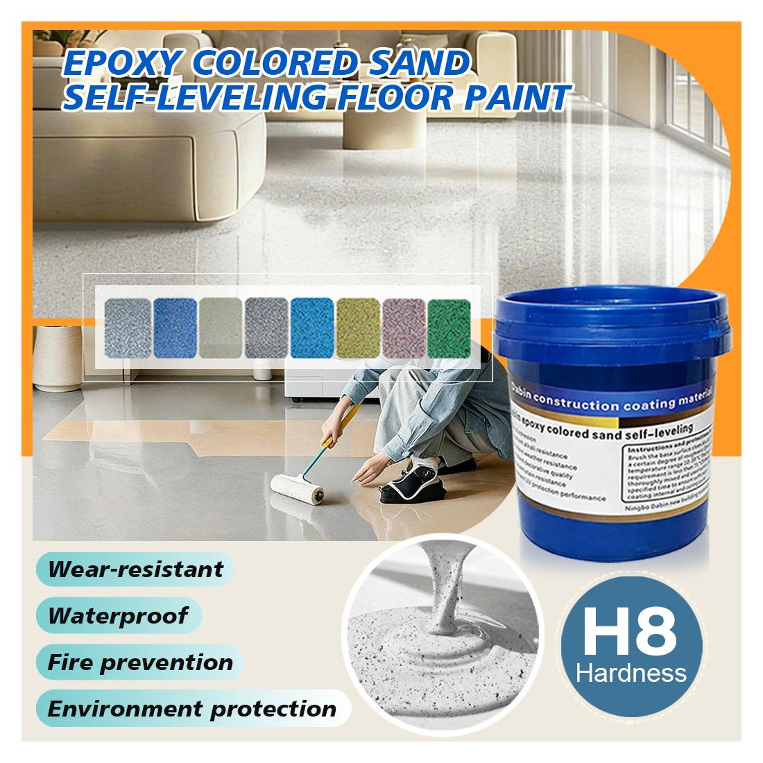 Beginner-friendly Epoxy Floor Paint waterproof with construction tools included. Easy and simple decoration Beginner-friendly Epoxy Floor Paint waterproof with construction tools included. Easy and simple decoration