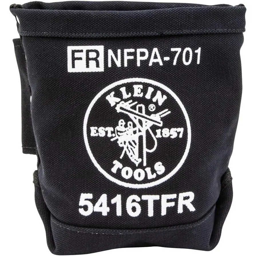 5416TFR Tool Bag, Flame Resistant Canvas Bag for Bolt Storage with Double Reinforced Bottom and Tunnel Connect, 5 x 10 x 9-Inch