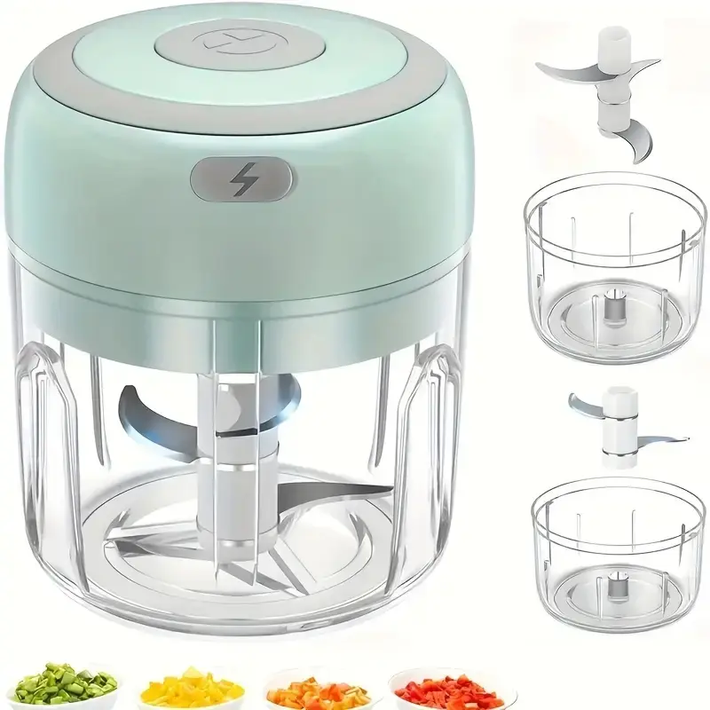 USB-Powered Meat Grinder, Electric Garlic Chopper, Mini Multifunctional Food Processor, Vegetable Blender, Ideal for Ginger, Chili, Fruits, Meats, Multifunctional Kitchen Appliances