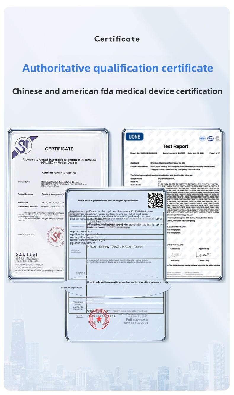 IPL Laser Hair Removal Device with Sapphire Ice-Cooling Technology for Women & Men, Painless & Long-Lasting Hair Remover for Full Body Use at Home, Safe on Face, Bikini Line, Armpits