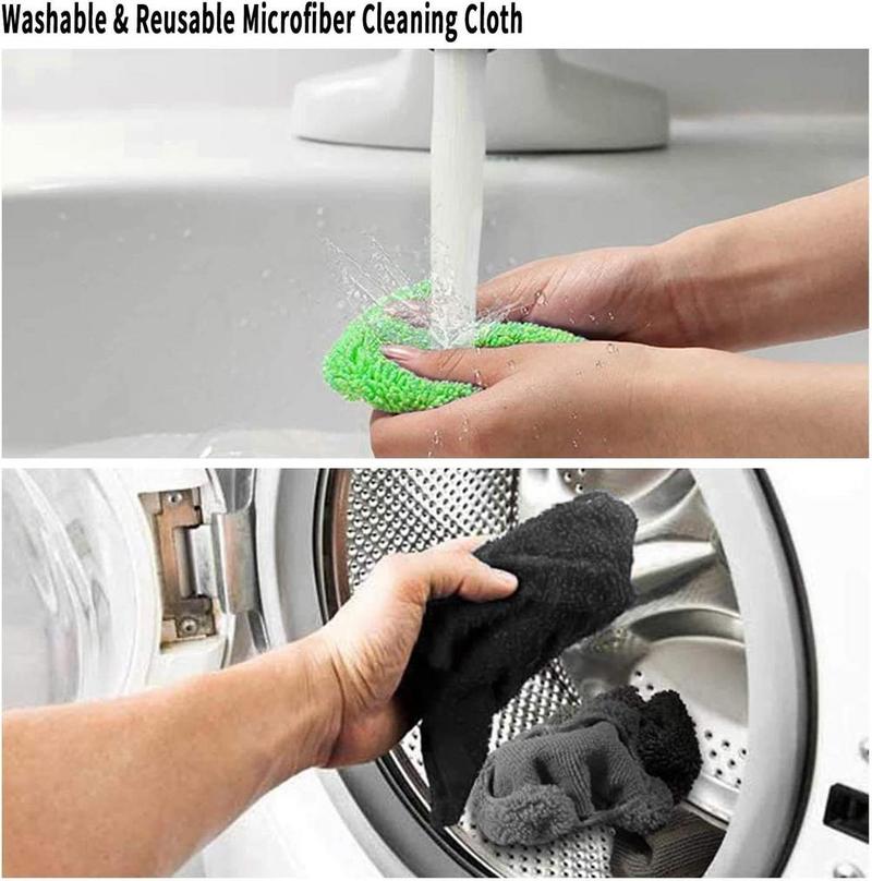 Microfiber Window Glass Cleaning Brush Car Windshield Cleaning Brush Set With Pad Extendable Handle Scraper Mist Eliminator Valentine's Day gift Tiktok Shop