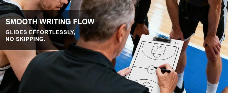 Basketball Coaches Clipboard,White Double-Sided Dry Erase Coach Clipboard, Basketball Whiteboard for Coaches, White Board with Marker for Coaches Gift