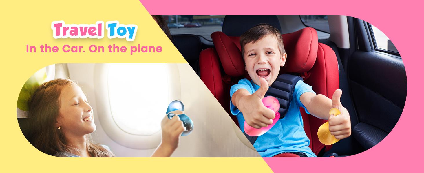 Fidget Toys Stress Cube 3 Pack: High Density Gel Filled Sensory Toys, 2.1" Cube, Anxiety Relief Squishy Fidget Toys, Stress Balls for Adults Kids Children Teens, Fidgets for Classroom