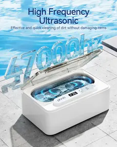 Phniti Ultrasonic Cleaner for Retainers &Dentures:18W 46Khz Professional Cleaner for braces, Mouth Guard, Aligner, JewelryRings
