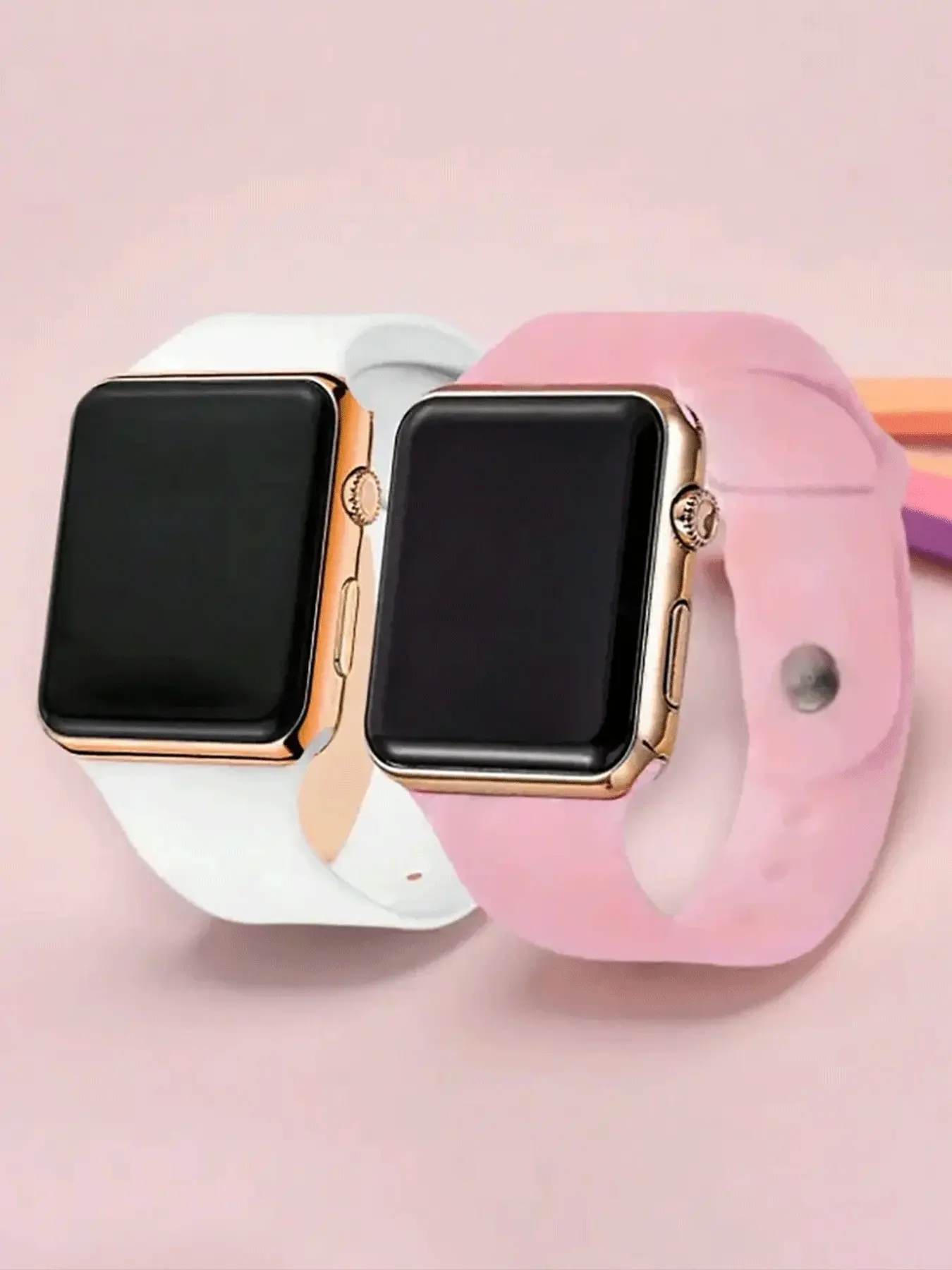 2-piece exquisite neutral stylish watch set for women, couples, men, quartz watch set