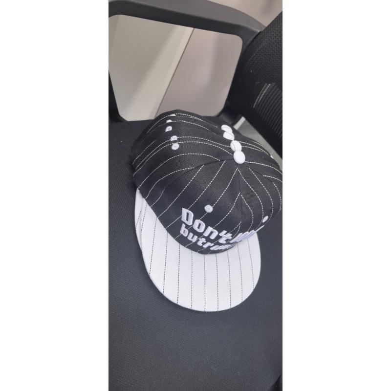 Cross-border new trendy street hip-hop hat with letter print, flat brim, unisex, adjustable - HELLO model