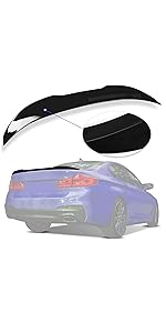 Rear Trunk Spoiler Wing Lip Compatible with 2017-2023 BMW G30 5 Series 4 Door Sedan F90 M5 Tail Wing Rear Trunk Lid Plastic - Glossy Black Car Accessories Vehicle Crash Guard Rear Trunk Spoiler Wing Lip Compatible with 2017-2023 BMW G30 5 Series 4 Door Sedan F90 M5 Tail Wing Rear Trunk Lid Plastic - Glossy Black Car Accessories Vehicle Crash Guard