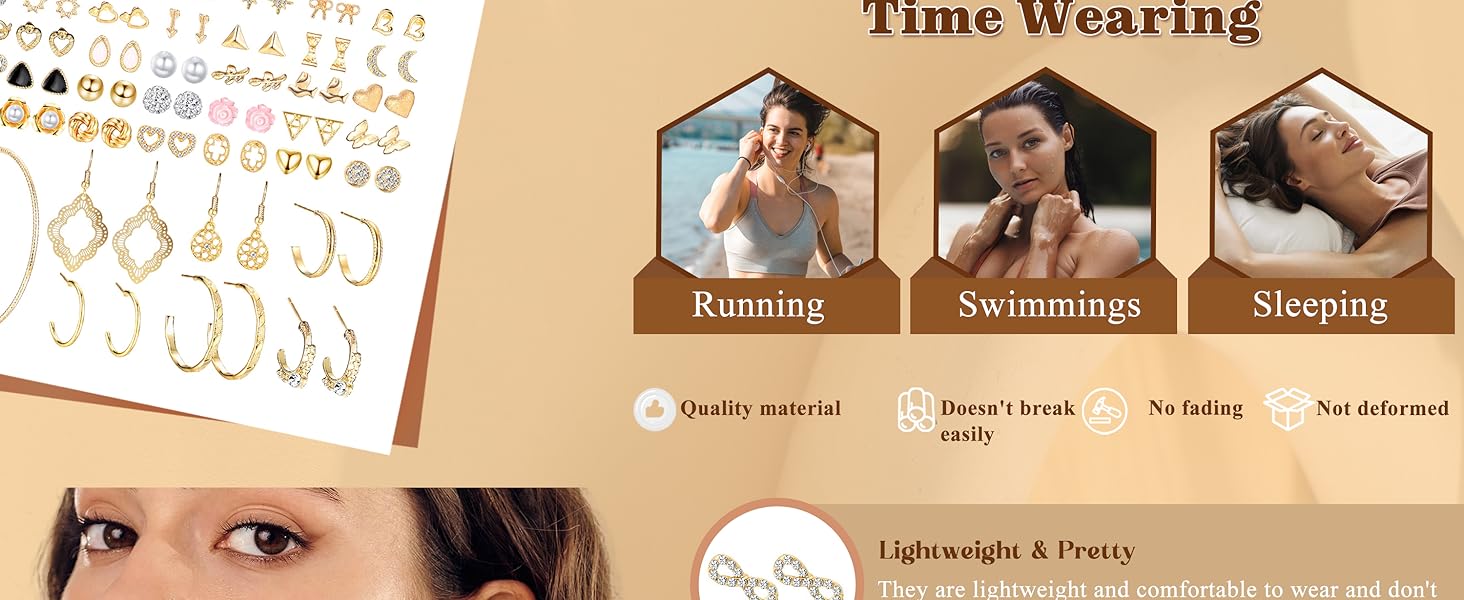 84 Pairs Aesthetic Stud & Hoop Earring Set | Hypoallergenic, 316L Stainless Steel, Daily Style Mix 84 Pairs Aesthetic Stud & Hoop Earring Set | Hypoallergenic, 316L Stainless Steel, Daily Style Mix