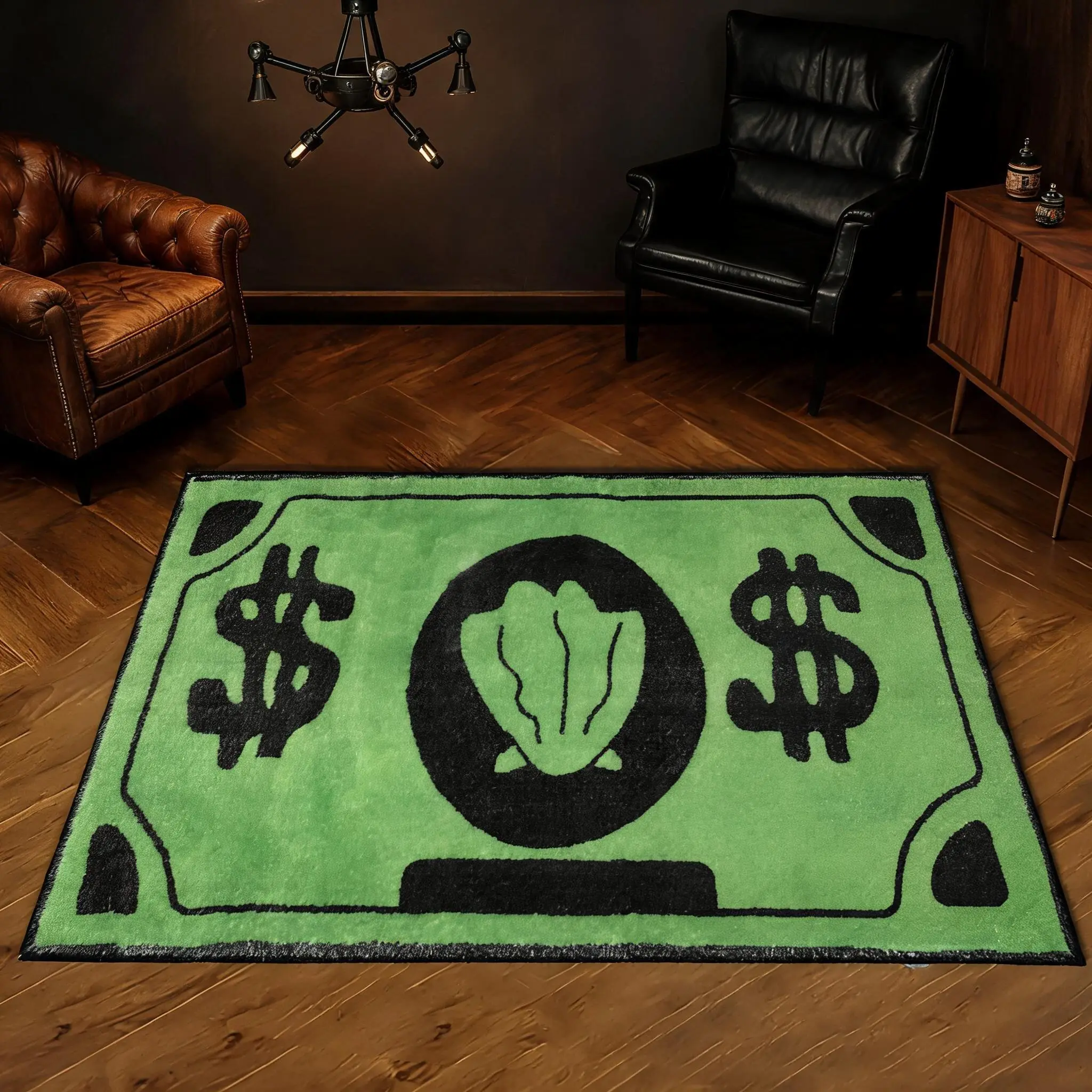 Creative Dollar Printed Rugs, Non-slip Soft Comfortable Area Rug, Abstract Rugs, Rugs for Living Room, Household Decorative Rug,  Multifunctional Decorative Carpet for Home Living Room Bedroom, Room Decor, Christmas Gifts, Christmas Decorations