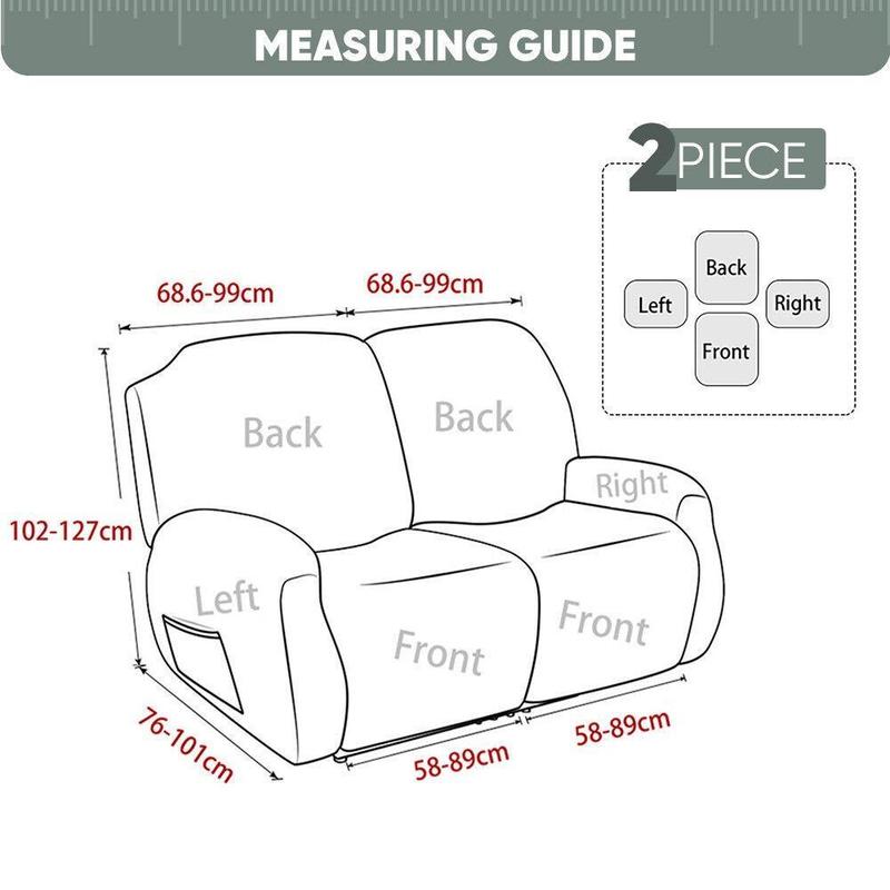 1/2/3 Seater Solid Color Elastic Washable Recliner Cover, Stretch Jacquard Armchair Covers Couch Slipcover With Pocket for Home Living Room Office 1/2/3 Seater Solid Color Elastic Washable Recliner Cover, Stretch Jacquard Armchair Covers Couch Slipcover With Pocket for Home Living Room Office