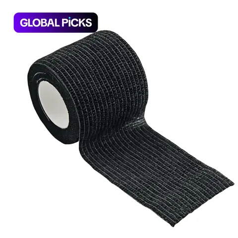 Self-Adhesive Elastic Bandage for Sports, Athletic Tape, Elastic Wrap, Trainer Bandage, Sports Wrap Around, Available in 1/5/6/12 Pieces, Universal Sport Type, Made in Shenzhen, China #GLOBAL PICKS