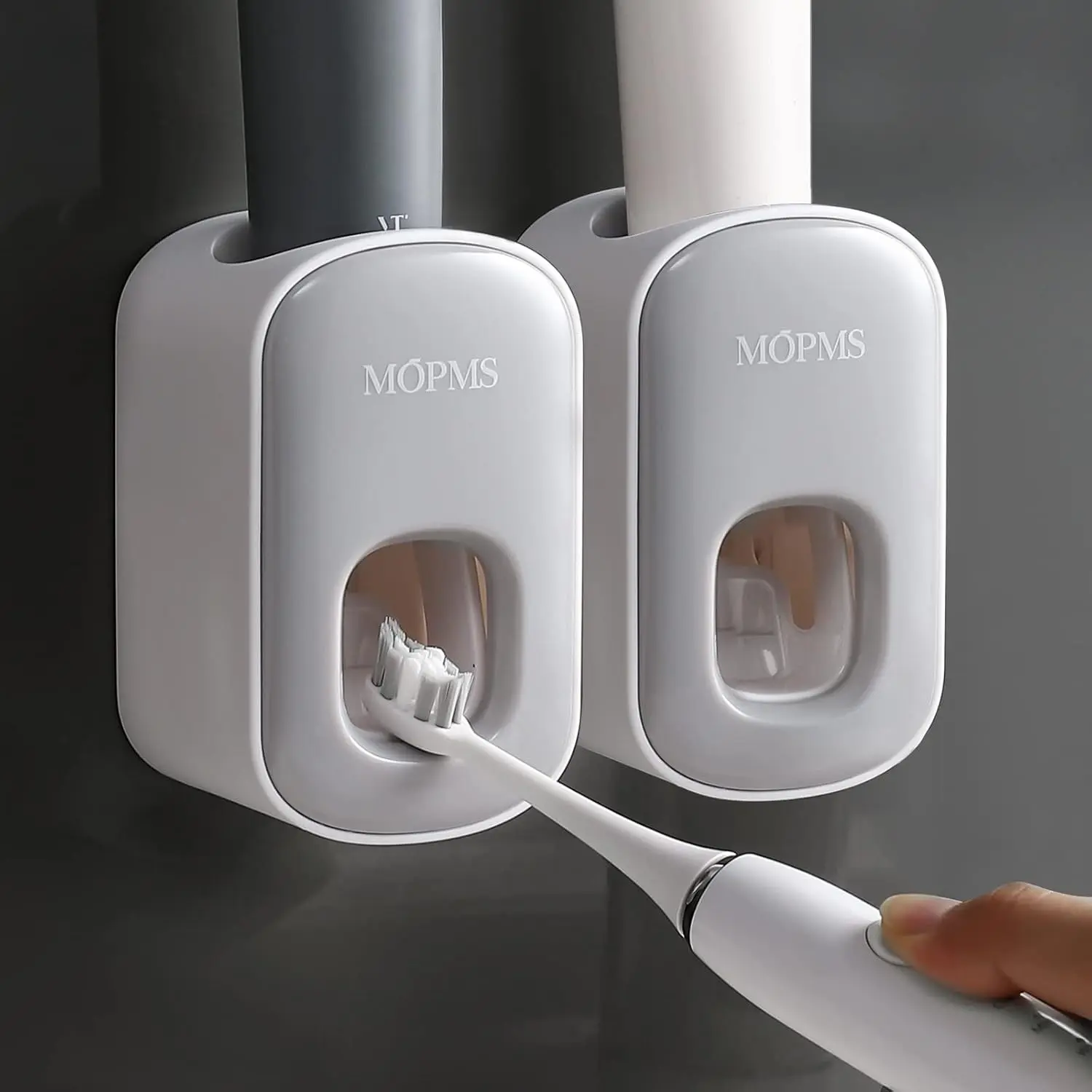 Automatic Toothpaste Dispenser Wall Mounted for Kids and Adult 2Pcs
