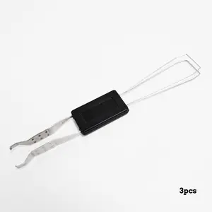 Stainless Steel Keycap Puller, Sleek Design, 3 Counts Durable Mechanical Keyboard Key Remover, Durable Keyboard Maintenance Accessories