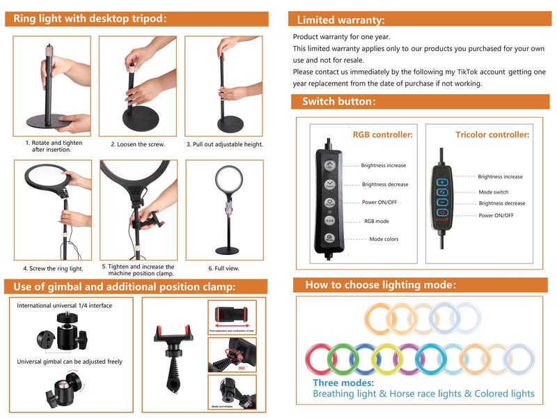 12"Ring Light with 63" Stand & 2 Phone Holders, 360° Adjustable Video Light for YouTube TikTok, Makeup,Photography, Ring Lights Compatiblewith All Cameras/Phones Selfie New Years valentine's  Content Creator Pack , Super Bowl