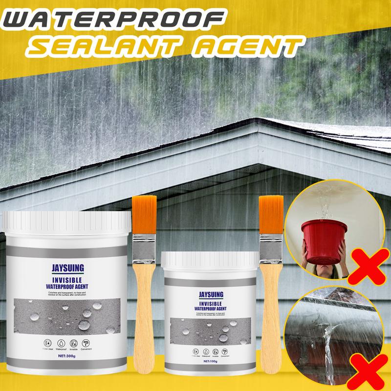Jaysuing 300g Invisible Waterproof Agent: Transparent Sealant for Insulating, Repairing Leaks, and Super Strong Bonding - Adhesive Coating for Kitchen, Bathroom