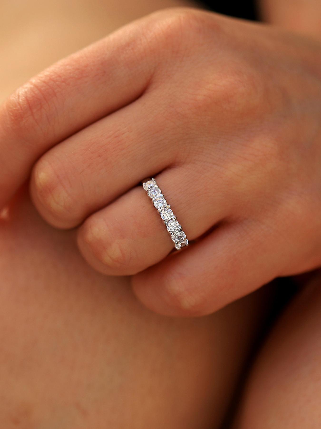 S925 Sterling Silver Synthetic Moissanite Ring, Trendy All-match, Exquisite, Pave & Elegant Engagement Ring for Women, Eternal Promise Wedding Engagement Ring, Fine Jewelry Anniversary Gift