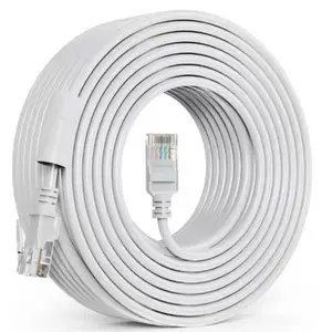 Cat5e Flat Ethernet Cable, Ethernet Cord, High-Speed Rj45 Network Wire, 26awg Copper-Clad Aluminum Core, Waterproof, Suitable for Outdoor Use