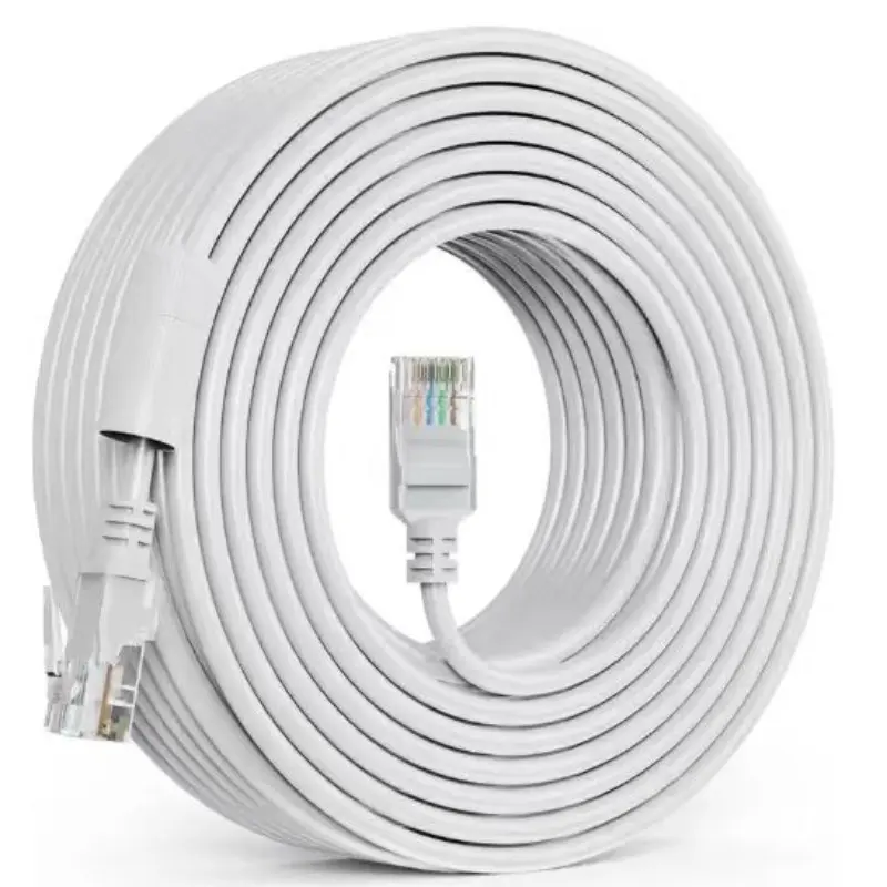 Cat5e Flat Ethernet Cable, Ethernet Cord, High-Speed Rj45 Network Wire, 26awg Copper-Clad Aluminum Core, Waterproof, Suitable for Outdoor Use