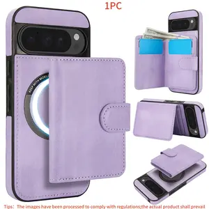 Two-In-One PU Leather Wallet Card Phone Case, Compatible with Google Pixel Models, Includes Pixel 10/9 Pro Xl, Pixel 8 Pro, Pixel 10/9/8/6a