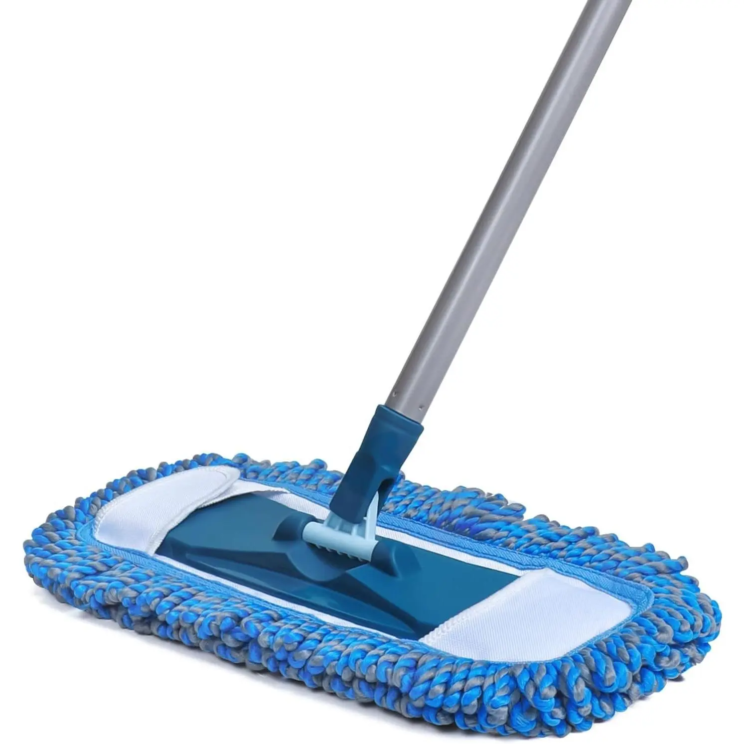57" Long Handle Dust Mop, Wet & Dry Microfiber Mop for Hardwood, Vinyl, Tile, Laminate Flooring, Ideal for Catching Pet Hair & Dust Bunnies