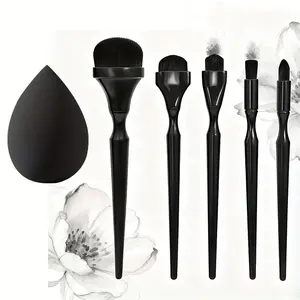 6 Piece Staining Brushes, Oil Painting Brushes, Watercolor Brushes, Ergonomic Handle, Ideal for Charcoal, Chalk, Oil Paint