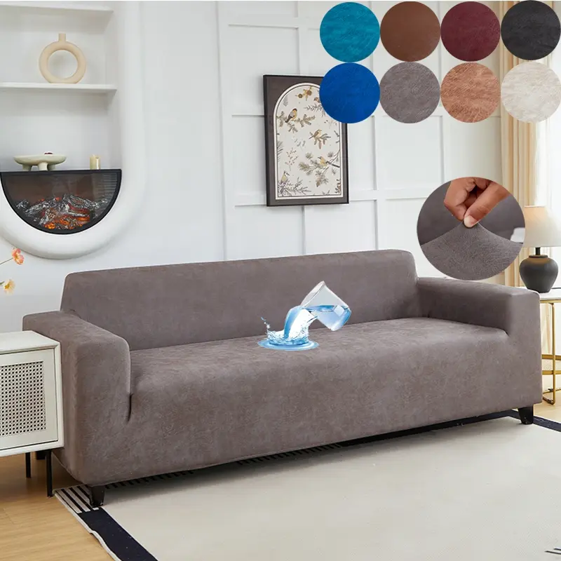 Stretchable Waterproof Sofa Cover, Durable Stain-Resistant, Easy Install and Remove, Pet Scratch Protection, Home Decor for 1-4 Seats