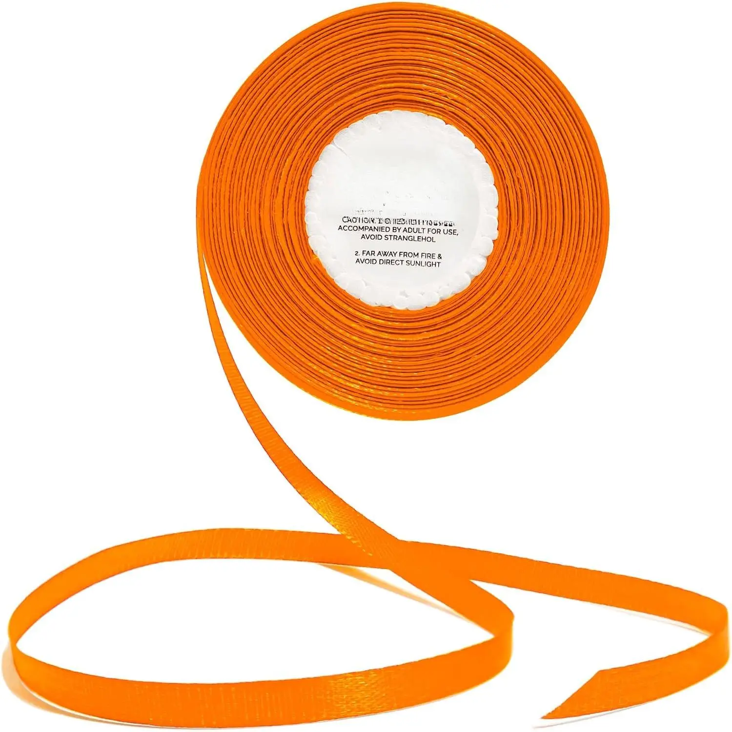 Orange Ribbon 1/4 Inches 36 Yards Halloween Satin Roll  for Scrapbooking Art Wedding Wreath  Shower Packing Birthday Wrapping Christmas Tangerine