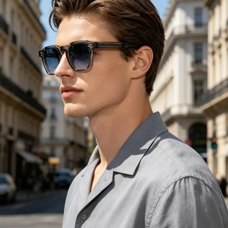 Unisex Vintage Square Frame Sunglasses, Trendy Casual Sunglasses for Everyday Use, Fashion Accessories for Outdoor Activities, Fashion Sunnies, Stylish Sunglasses, Fashionable Sunglasses