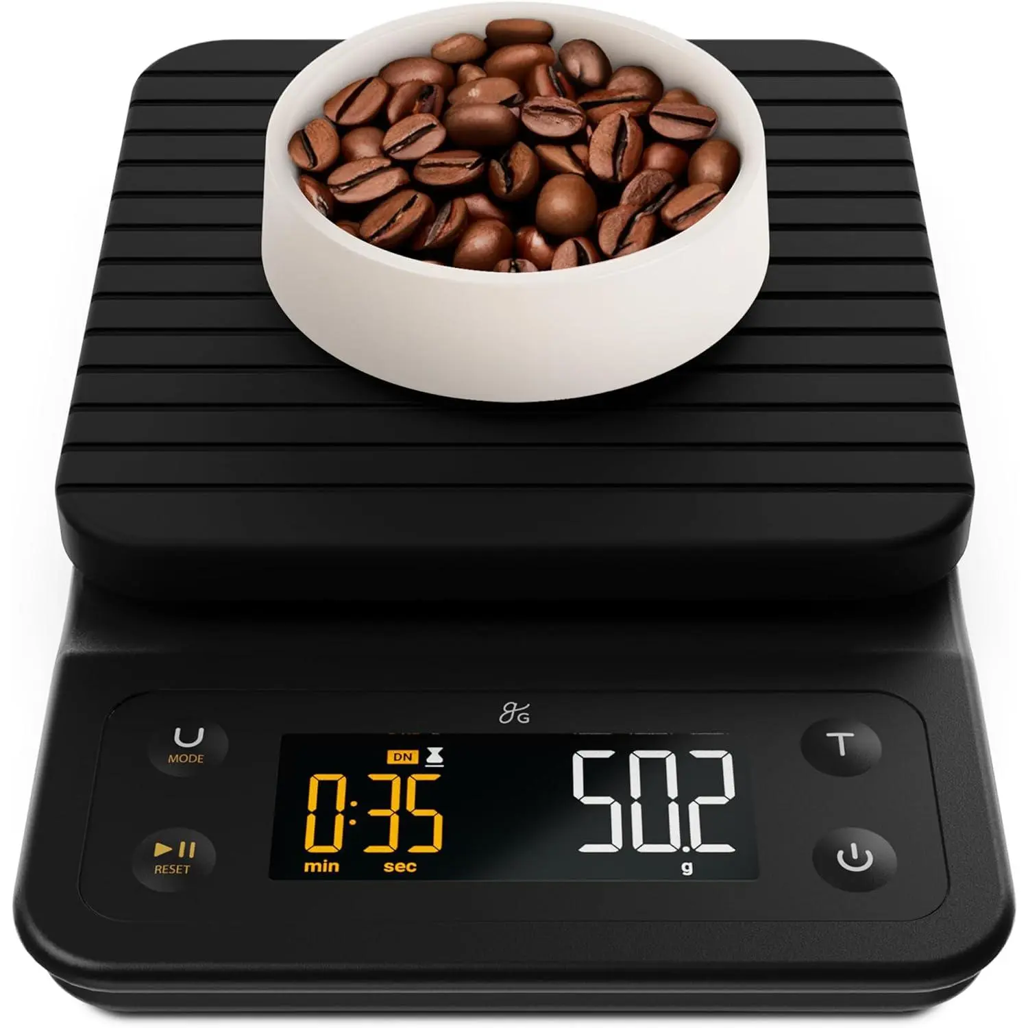 Coffee Scale with Timer – 0.1g Precision Digital Coffee & Espresso Scale for Pour-Over, Coffee Bean Weighing, Barista Brewing, Waterproof Cover, 3kg Capacity (Onyx Black)