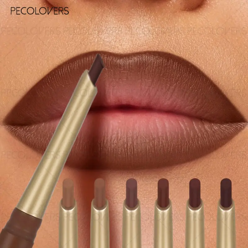 1Pc Fine Lip Liner, Smooth Coloring Lip Pencil, Natural Outline Lip Definer, Portable Lip Tool For Daily Makeup And Office Looks, Nude And Rose, Makeup Lipliner, Lip Cosmetic