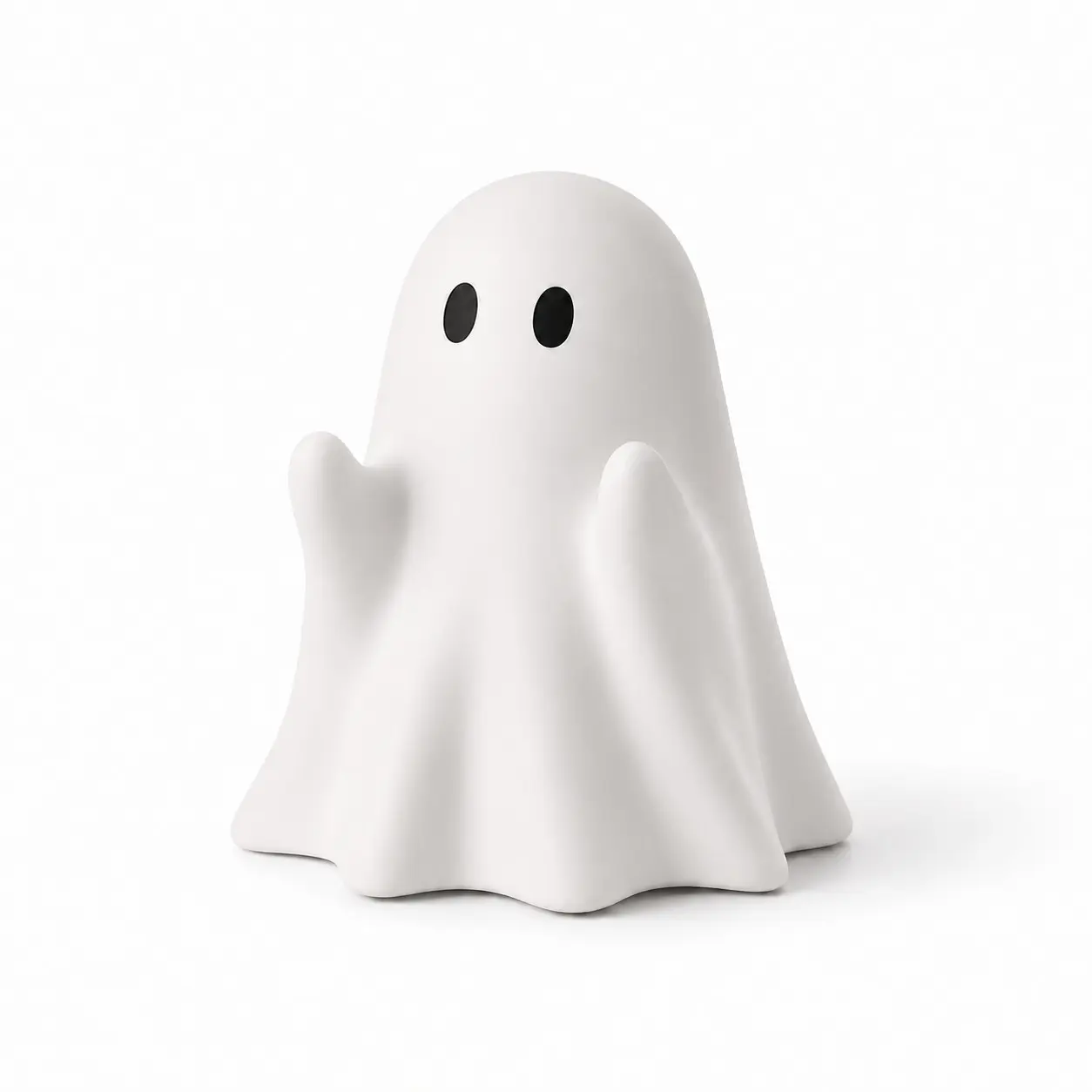 Ghost Pen Holder for Desk – Cute Ghost Desktop Organizer, Minimalist Pen Rest for Office, Study Room, Home Workspace Decor, Desk Accessories, White